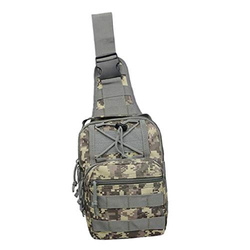 menolana Mala de Ombro Masculina Tática Ao Ar Livre Sacola Molle Bolsa de Caça - Cinza