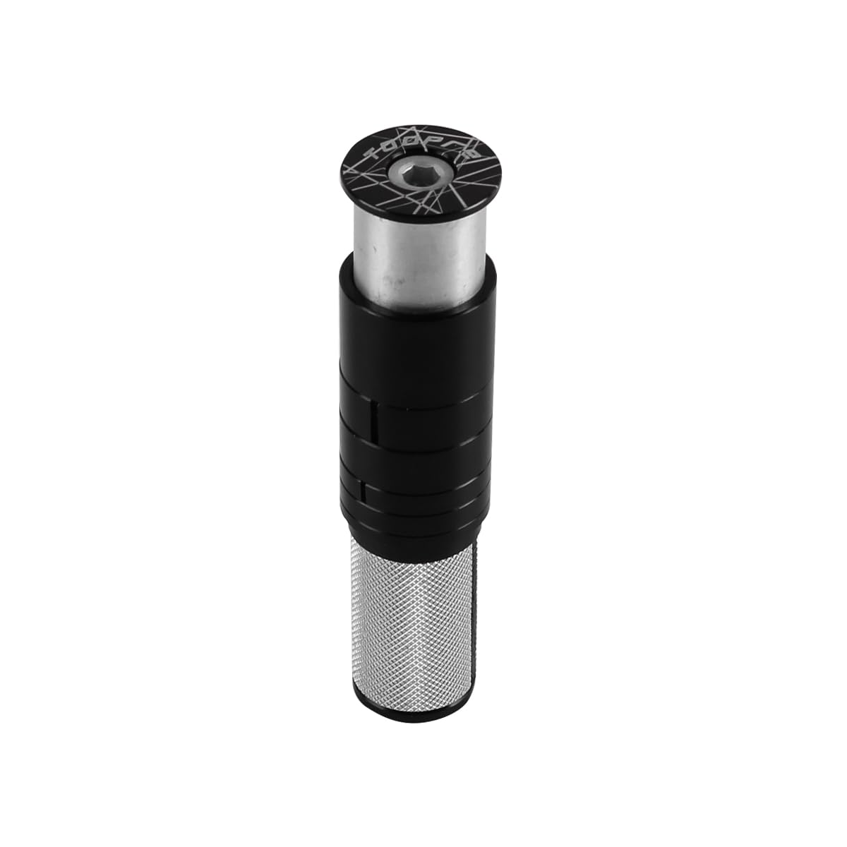 Przedłużka mostka rowerowego do widelców MTB - 24,6-25,4 mm Id, 3-55 mm regulowana wysokość aluminiowej kierownicy CNC z zestawem dystansowym