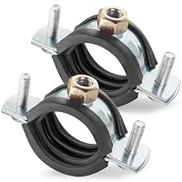 Poppstar 2 Edelstahl Rohrschellen W4 (Spannbereich 32-35 mm, 1\) mit Stockschrauben M8*82 und Dübeln