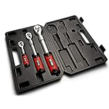 DeTec. 3tlg. Teleskop Ratschen Set 1/2