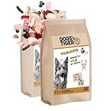 Dogs’n Tiger Waldläufer, Adult Premium Trockenfutter für Hunde, Wild & Gemüse, 67% frisches Wildfleisch, Mit Omega-Öle, Ohne Zucker, Getreide & Konservierungsstoffe, hoher Proteingehalt, 2X 12kg