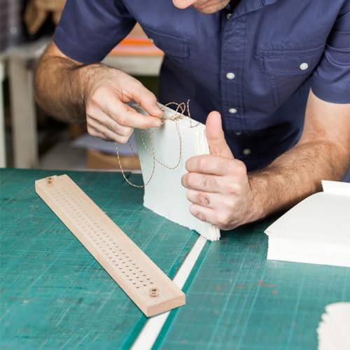 BENECREAT Kits de encadernação de livros, ferramenta de perfuração de madeira e acrílico com furo, f