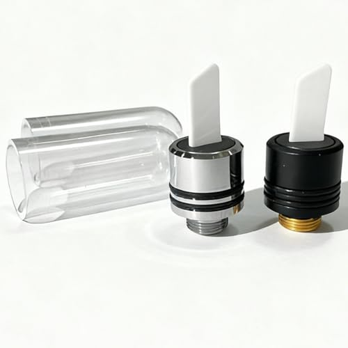 Ceramic Hot Knife Tip,Multi-Tool Ceramic Knife Tip for Slicing Wax or Viscous oil etc (White+Black)