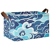 Tissus de qualité : les paniers décoratifs pour placard sont fabriqués à partir de tissu polyester résistant à l'eau, de plaques creuses et d'une combinaison de tissu Oxford, offrant une meilleure performance et durabilité. Ce cadre en métal robuste aide à garder les bacs de rangement en forme et offre une meilleure capacité de poids.