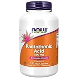 Now Foods, Pantothenic Acid (Pantothensäure), 500 mg, 250 vegane Kapseln, Laborgeprüft, Vitamin B5, Hochdosiert, Glutenfrei, Sojafrei, Vegetarisch