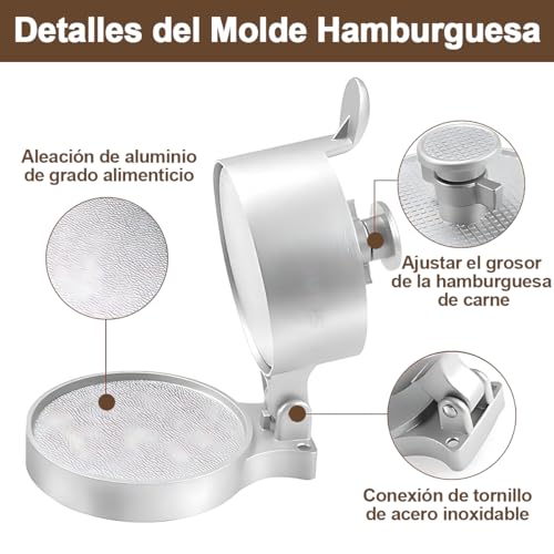 Consejos y reviews para comprar Molde hamburguesas al mejor precio. 22 Imagen adicional