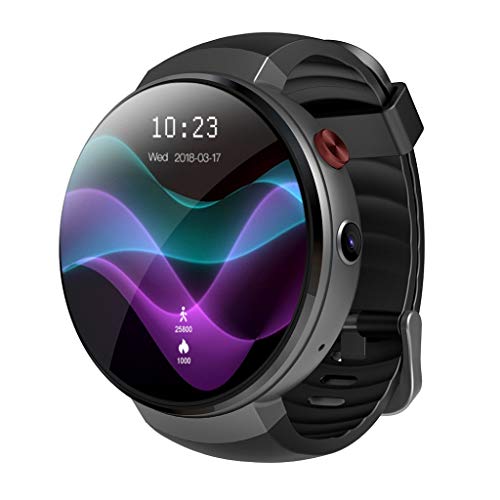 Reloj Digital Impermeable para Hombre, Reloj Inteligente 2018 Reloj Hombre 4G WiFi GPS Frecuencia cardíaca para Android iOS(No presione Ninguna tecla Debajo del Agua)