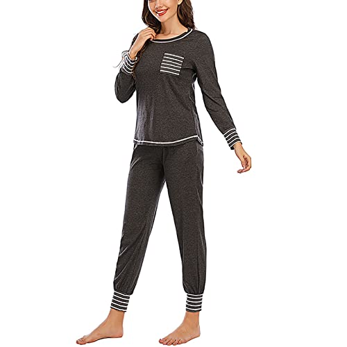 Pijama com calça, lavável, macio, feminino, amigo da pele, casual, respirável, para quarto de casa,