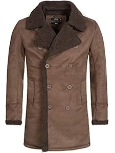Indicode Barlow Manteau court pour homme avec col à revers et fourrure en peluche | Manteau parka pour homme, Demitasse, 3XL