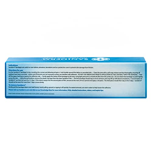 Saniderm Tattoo Aftercare Vendaje Papel adhesivo higiénico tra