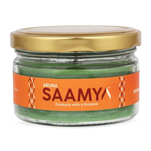 Image of ArunaSAAMYA Handcrafted Chocolate Scented Jar Candle I Sweet Fragrance (Spring Chocolate Breeze) I Pack of 1 I 120 GMS I Upto 40 Hours Burn Time