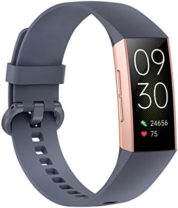 Asmoda Fitness Tracker, Smart Watch with Stopwatch and Pedometer, 1.1" Touchscreen AMOLED Display Smartwatch with 25 Sport Modes, IP67 Waterproof Step Counter for iOS and Android Phone