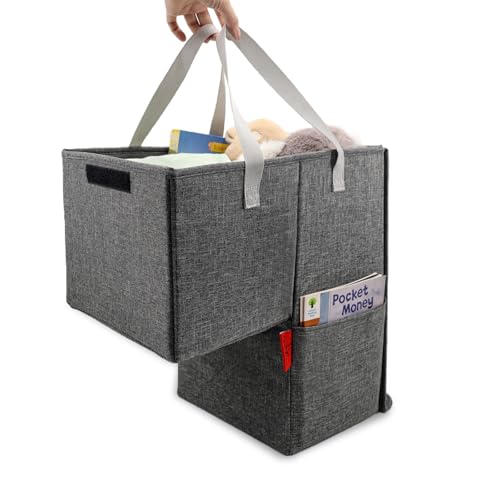 Stair Basket for Stairs with Lid 16.5" x 10.5" x