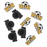 VILLCASE 10 Pezzi Spilla da Bavero Calcio Medaglia, Spilla Calcio, Metallo, Souvenir Evento, Decorazione, per Appassionati, 2026