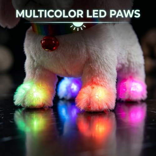 Image of GITGRNTH Walking Talking Lighting Dog - Barking Puppy Dog Toy with Colorful LED Lights Musical Sound Toy Pet for Boys and Girls - Electronic Puppy for Kids - Toddlers Birthday Gift