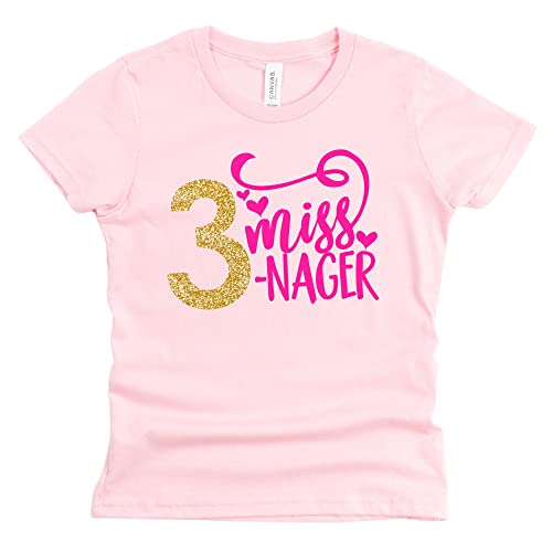 Threenager Toddler Shirt Girl | 3nager Birthday | 3T Birthday Shirt Girl