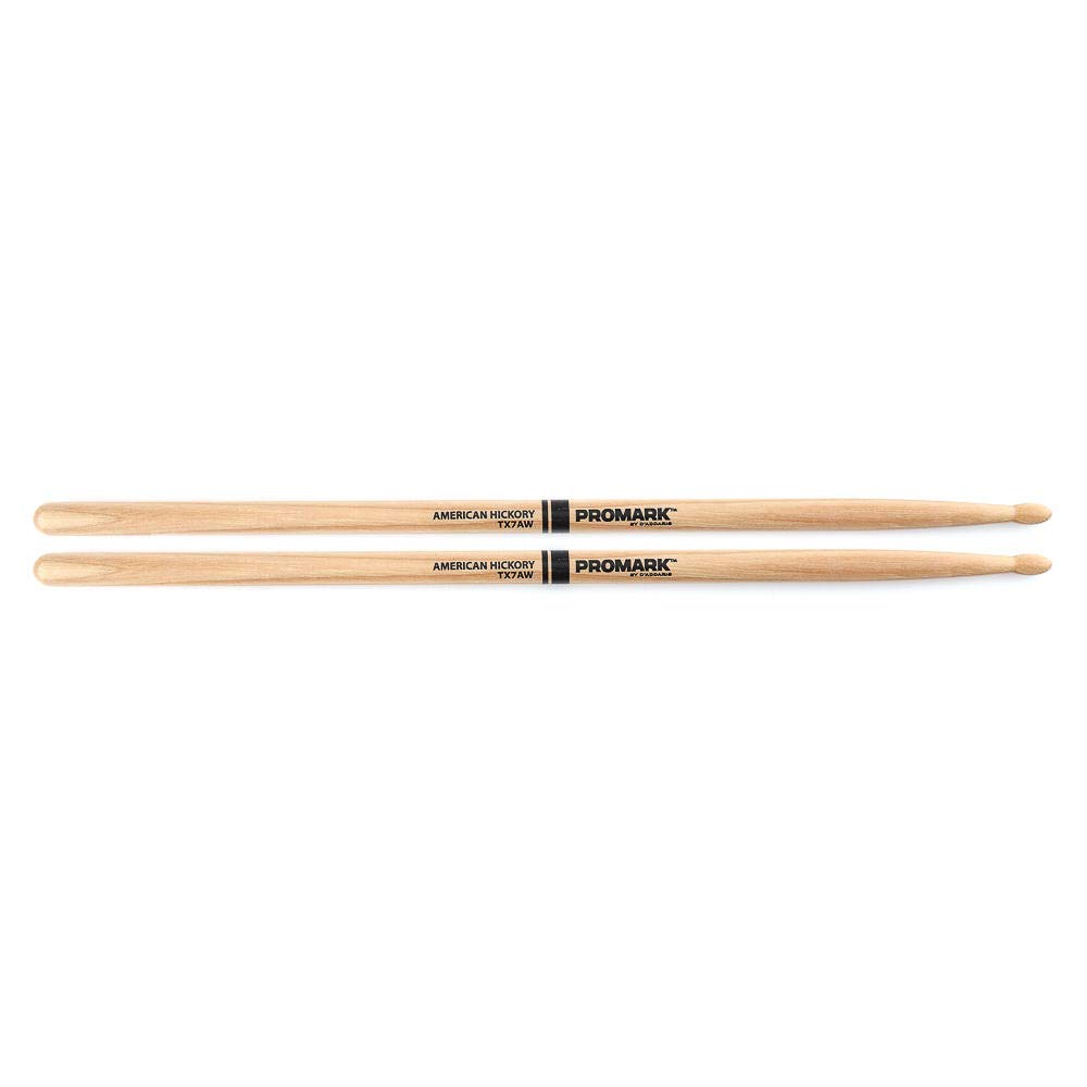 ProMark Classic Forward 7A Hickory Drumstick, Oval Wood Tip