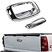 AUCERAMIC Chrome ABS Tailgate Handle Cover Fit 1999-2006 for Chevrolet Silverado GMC Sierra 1500 2500 2500HD 3500