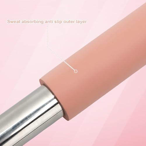 FARYODI Yoga Stange Haltungskorrektur, Abnehmbar Yoga Stick für Rücken Nacken, Gymnastikstab mit Edelstahlkern & Schaumstoff für Hause Ganzkörpertraining, Fitnessstudio, Stretch, Bodybuilding