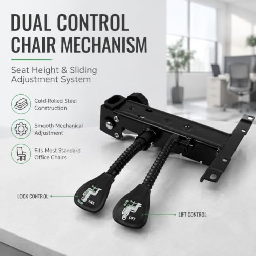 Wealrit Office Chair Tilt Base, 135°Recline Control Seat Mechanism by Wealrit - Used condition - Image 2