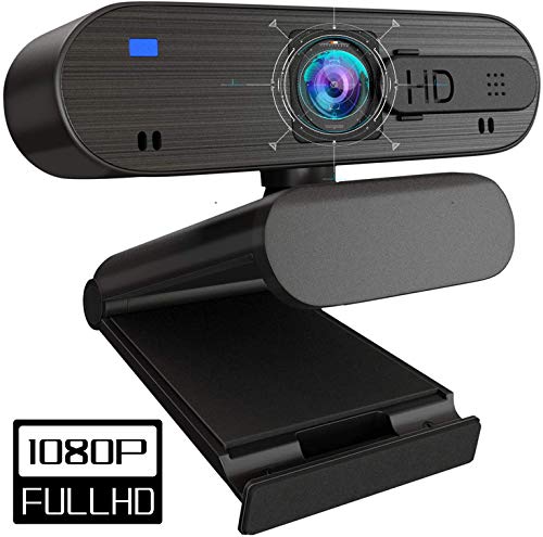 HD Webcam 1080P Autofocus USB Computer Camera with Dual Digital Microphone & Privacy