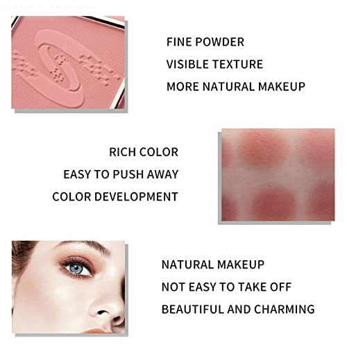 Meicoly 6 Colors Face Blush Palette, Bright Blush Cheek Makeup Shimmer Matte Mineral Blusher Powder Set Contour And Highlight Blush Palette With Brush Rubores De Maquillaje,01 #TOP4