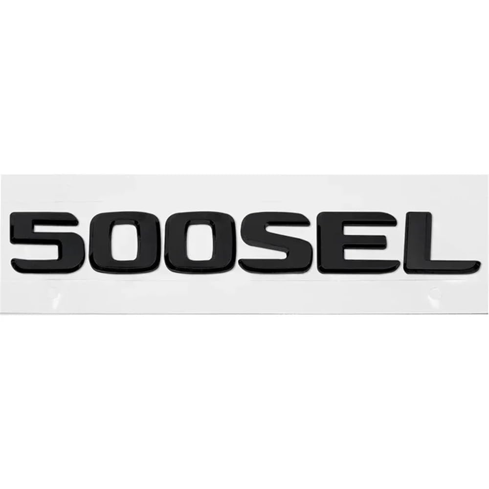 YTQMoreBNZ YYDStes ABS Car Rear Trunk Letter Emblem Tail Number Badge Sticker Compatible With Mercedes Benz 230E 300E 300SEL 300SE 500SEL 560SEL 600SEL