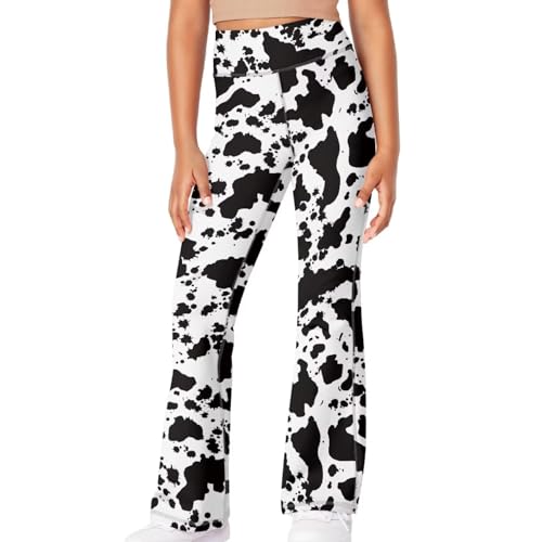 Kids Flared Yoga Pants Casual Bootcut High Waist Leggings Sweatpants for Girls 5-143