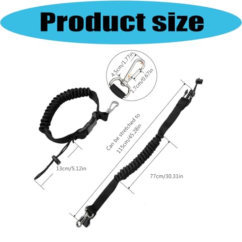 Muelle subacuático resistente anti pérdida y lanyard de buceo de liberación rápida 2