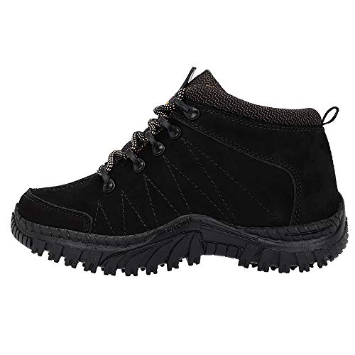 Botinha Infantil Solado Borracha Antiderrapante (27, Preto)