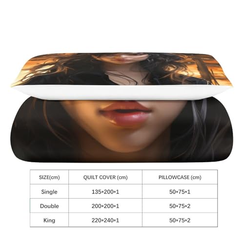 Parure de lit 3 pièces imprimé esthétique pour un couchage confortable - 5