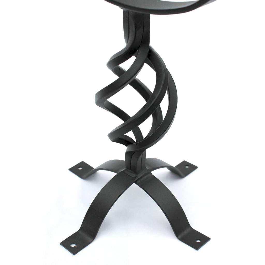 DanDiBo Cadran Solaire Noir en métal Fer forgé Résistant aux intempéries 72cm Pendule de Jardin