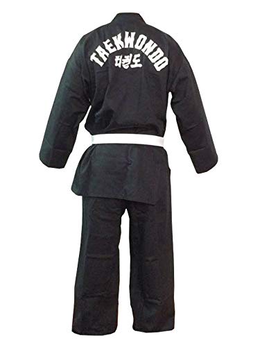 Dobok/Kimono Taekwondo - Brim Leve - Preto - Adulto - Sung Ja