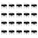 Gikfun 20PCS AC 1A 125V 3Pin Limit Micro Switch Long Hinge Lever DIY EK1713