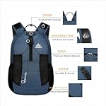 Lightweight Packable Backpack 25L Small Lightweight Backpack for Travel Hiking Daypack Foldable Daypack for Women Men Blue - Image 4
