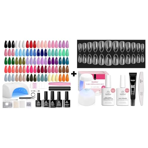 Beetles Gel Nail Polish Kit with U V Light and