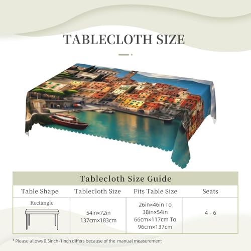 Nappe rectangulaire en tissu imprimé italien pour table de buffet - 7