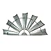 Special T Imports Galvanized Metal Half-Windmill Wall Sculpture (36")
