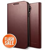 Spigen Slim Wallet S Flip Leather Galaxy S4 Cover for Galaxy S4 - S Dark Brown