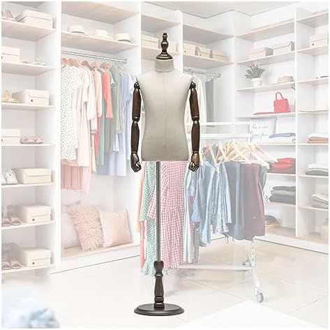 Adjustable Toddler Dress Form for 2-3 Years Old, 34-53 Inch Child Mannequin with Wooden Base, Perfect for Clothing Display and Fittings (A,120#)