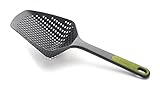 Joseph Joseph Scoop Colander Strainer Slotted Spoon, Large, Gray/Green