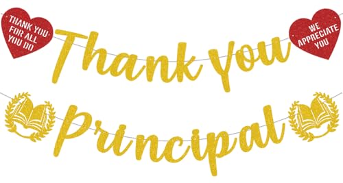 Pre-assembled Thank You Principal Banner Principal Appreciation Decorations Principal Appreciation Banner Principals Day Decorations