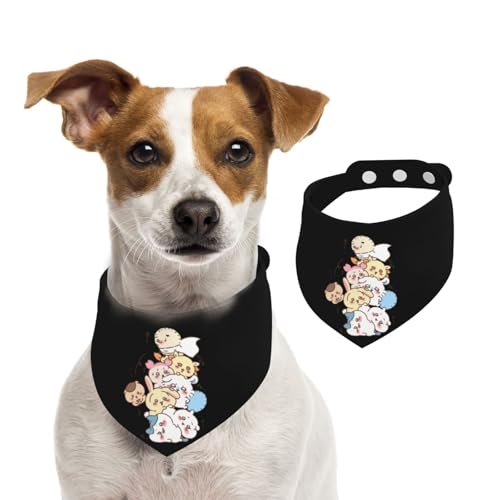 ペットバンダナ ちいかわ ペット用唾液タオル 可愛い 犬用 猫用 犬の首輪 簡単脱着式 サイズ調整可能 水洗い可 三角スカーフ ネクタイ 柔らかい かわいい 口拭き 散歩 食事用 ペット用品 小型犬 中型犬 大型犬 アクセサリー 誕生日 プレゼント 21*