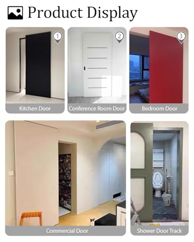 Binario Per Porta Scorrevole Binario Per Porta Scorrevole Invisibile Ghost Senza Binario A Pavimento, Cancello Scorrevole Ghost Con Chiusura Ammortizzata Per Porte Scorrevoli(86Cm/33.8Inch/2.8Ft) - 7