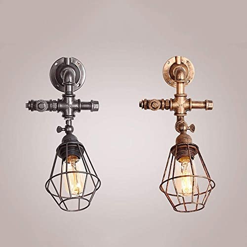 Lampe murale de cage en métal vintage pour relooker un salon industriel - 3