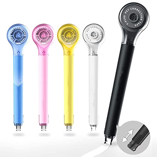 5 Pièces Correcteur Blanc,Souris Blanco,Ruban Correcteur Avec Capuchon de Protection,Stylo Ruban Correcteur,Ecole Fournitures de Bureau Kawaii Papeterie Cadeau Cover