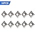 CNC Carbide Lathe Inserts CCGT09T308-AK H01 CCGT 32.52 CCMT09T3 for Aluminum Machining, Semi-Finishing and Finishing, 10-Pack for Industrial Metalworking