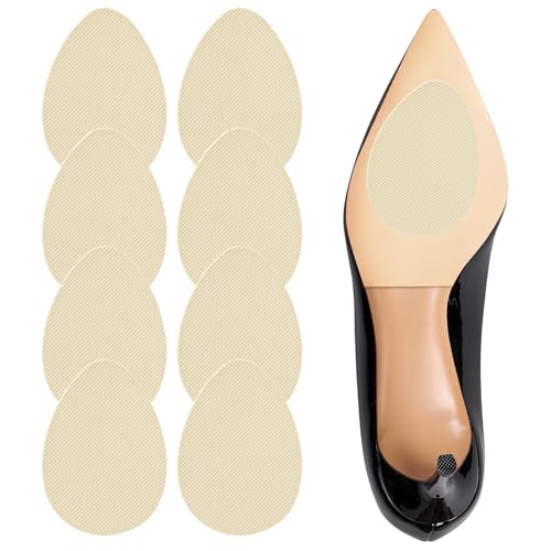Image of Non Slip Shoes Pads Sole Protectors Adhesive High Heels Anti-Slip Shoe Grips (Beige 4pairs)