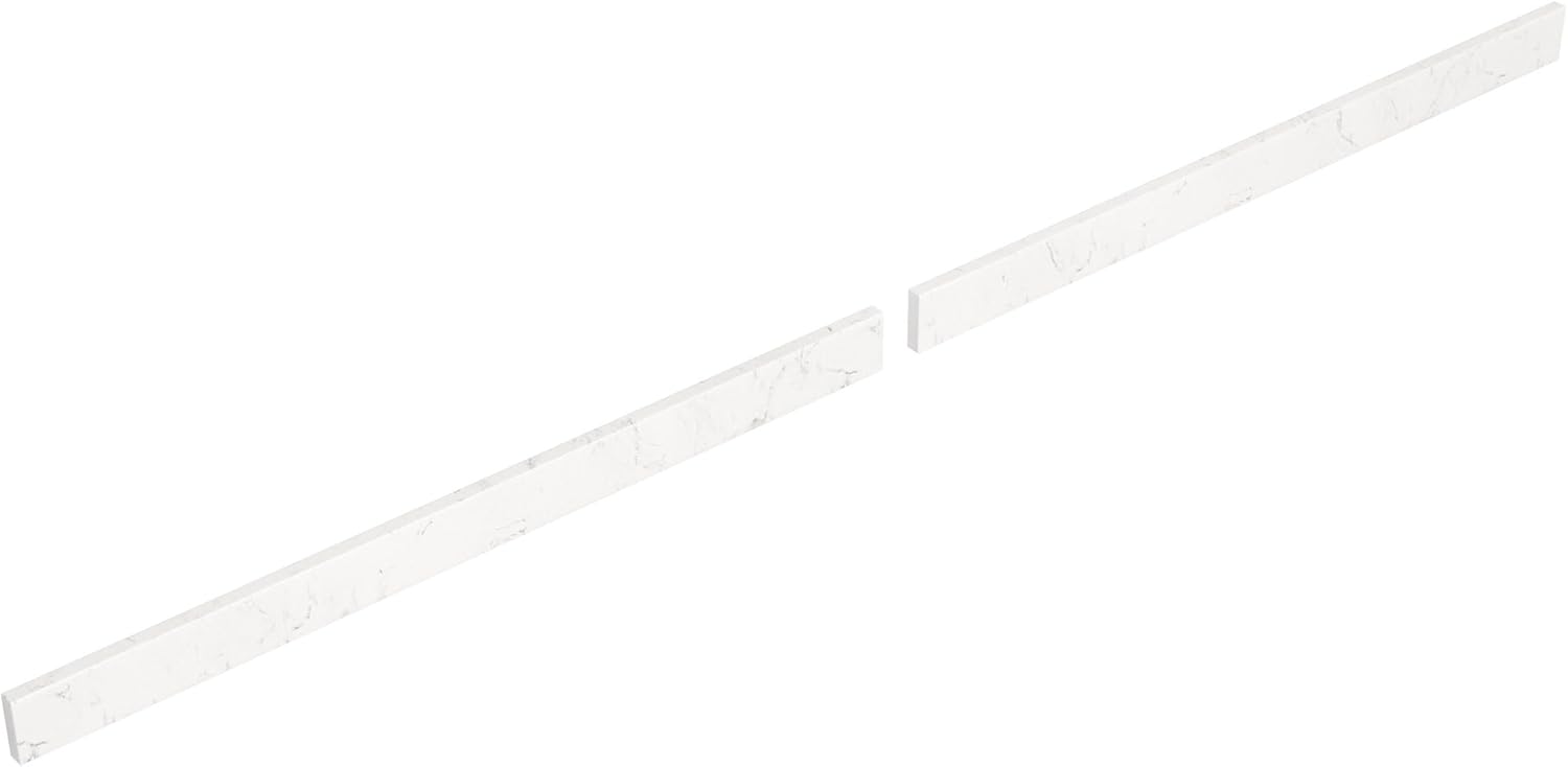 White Quartz 84 Replacement Backsplash (1000) by Wyndham Collection'