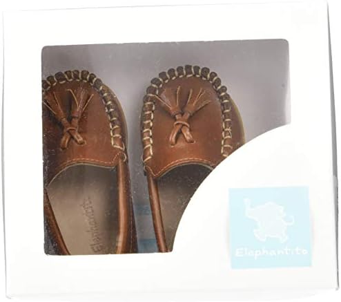 Elephantito Boy's European Driving Style Loafer, Natural, 6 Toddler | Image 5